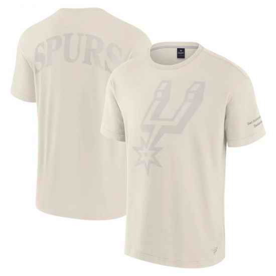 Men Fanatics Cream San Antonio Spurs Elements Iconic T Shirt